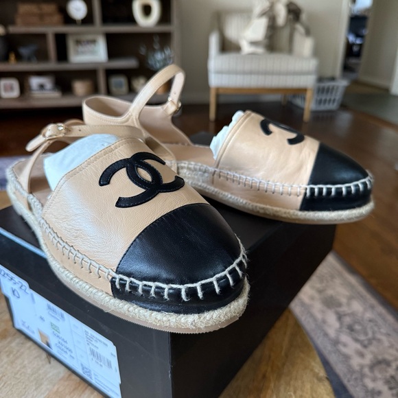 Chanel Lambskin Espadrilles - Picture 8 of 10
